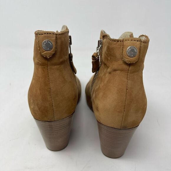 Rag & Bone New York Tan Margot Fringe Side Zip Ankle Boots Size 37.5 - Picture 6 of 6